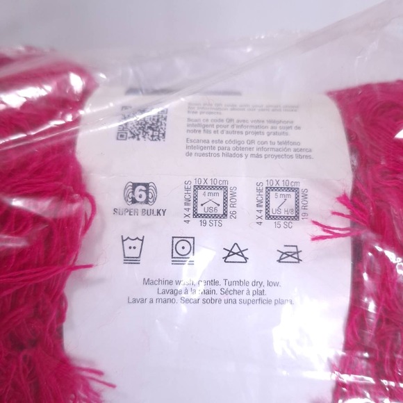 3 Skeins Premier Yarns Lash Max Power Pink 3 oz 37yds #6 Super Bulky Lot- Read - Picture 2 of 4